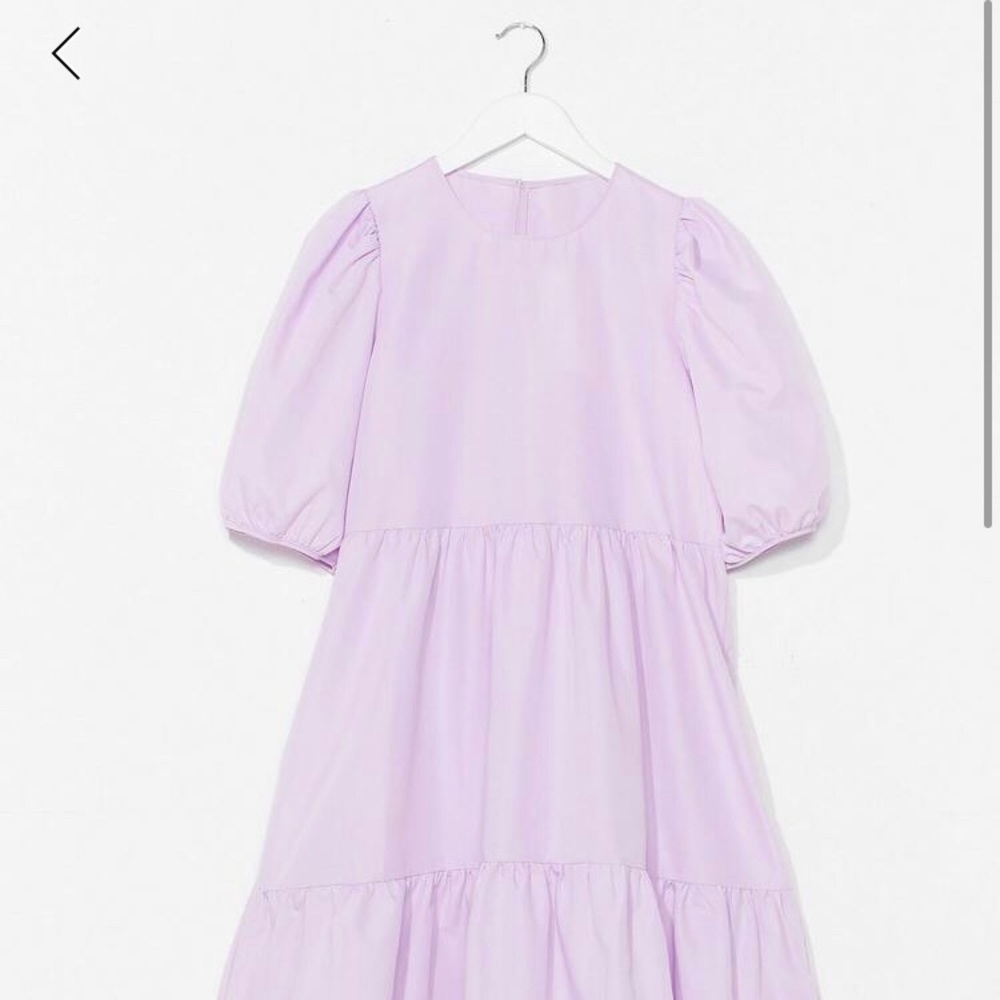 Purple puff dress